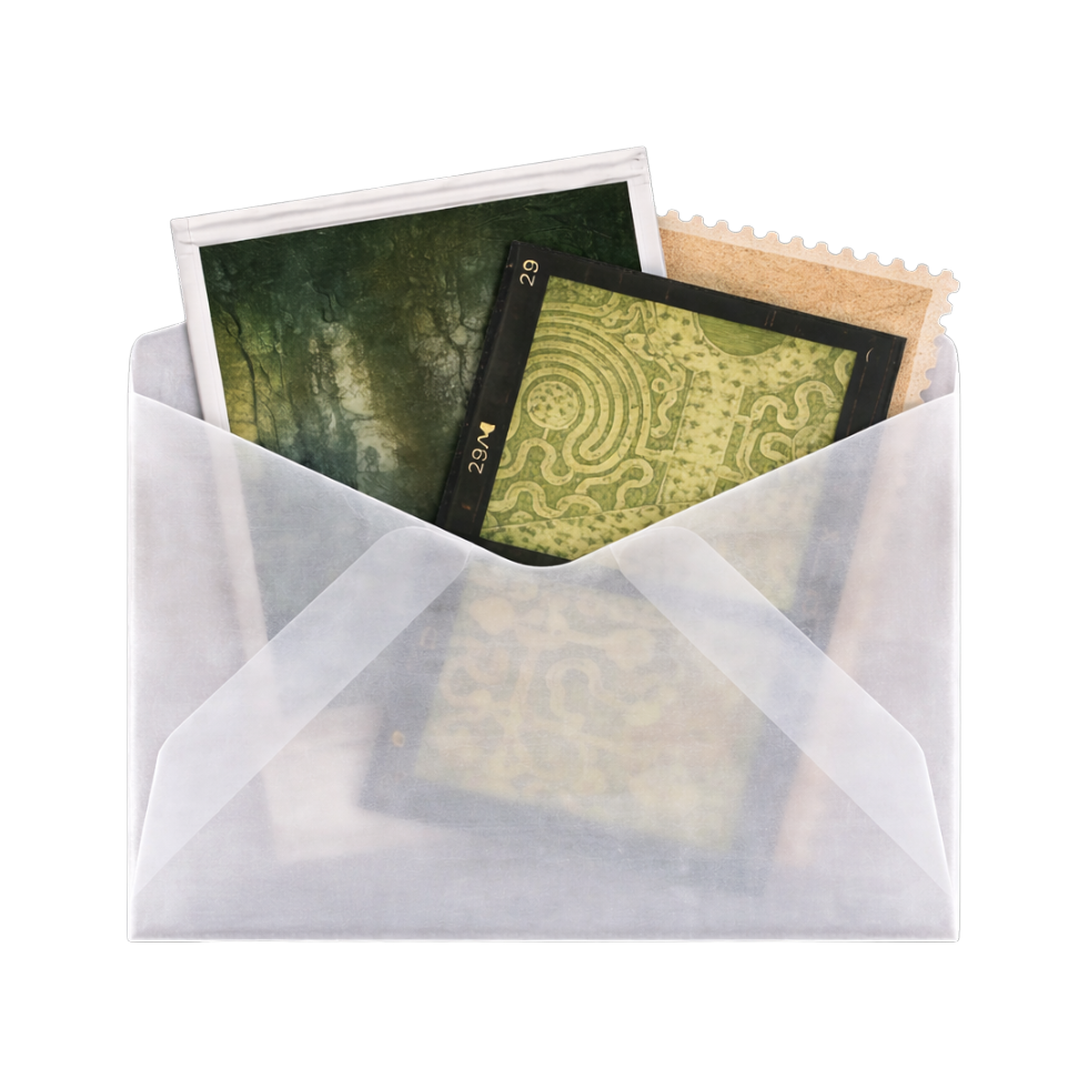 Opened Letter with Cards